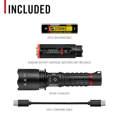 Coast XP20R compact design fits easily in a pocket or bag.