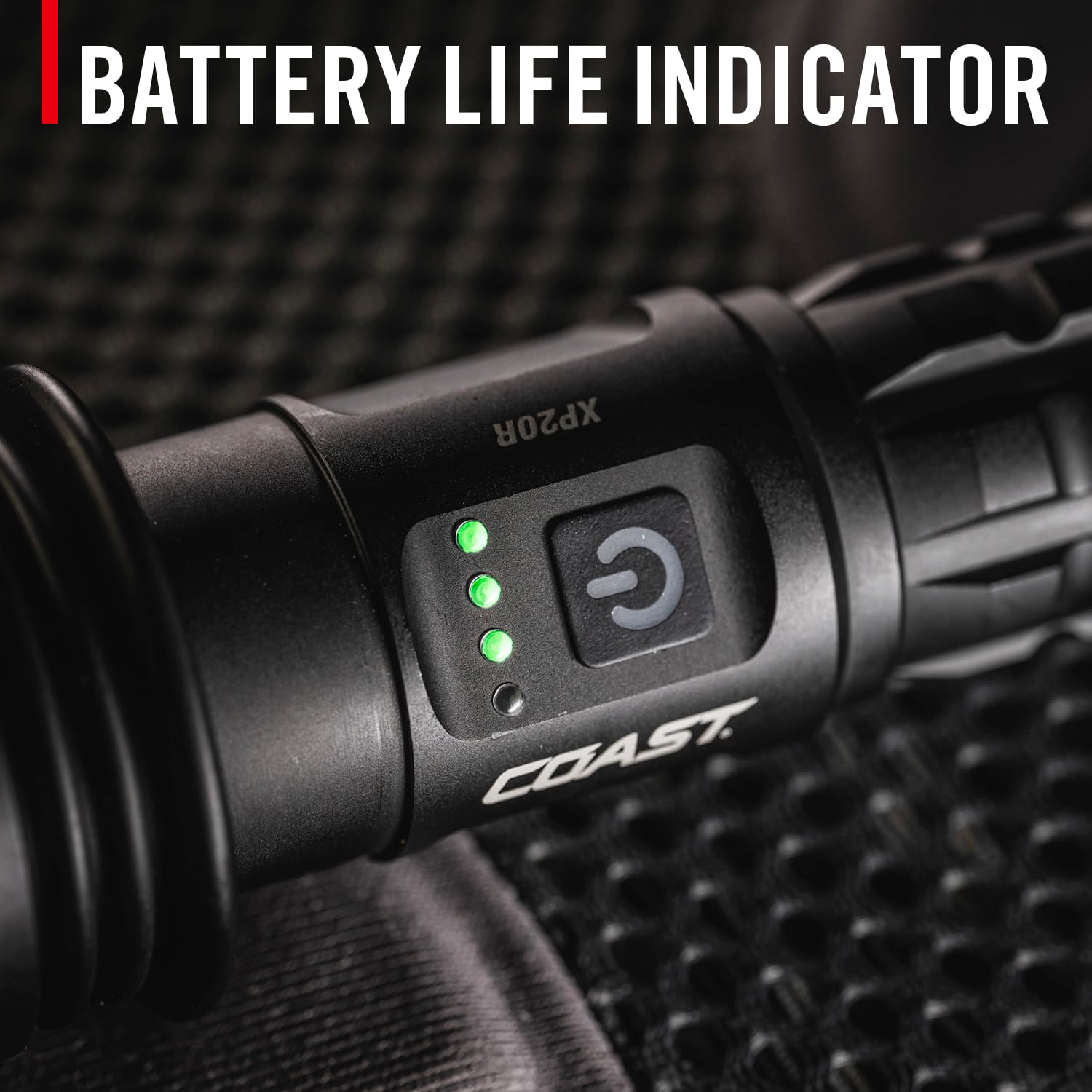 Coast XP20R MoonGlow extends runtime for longer sessions outdoors.
