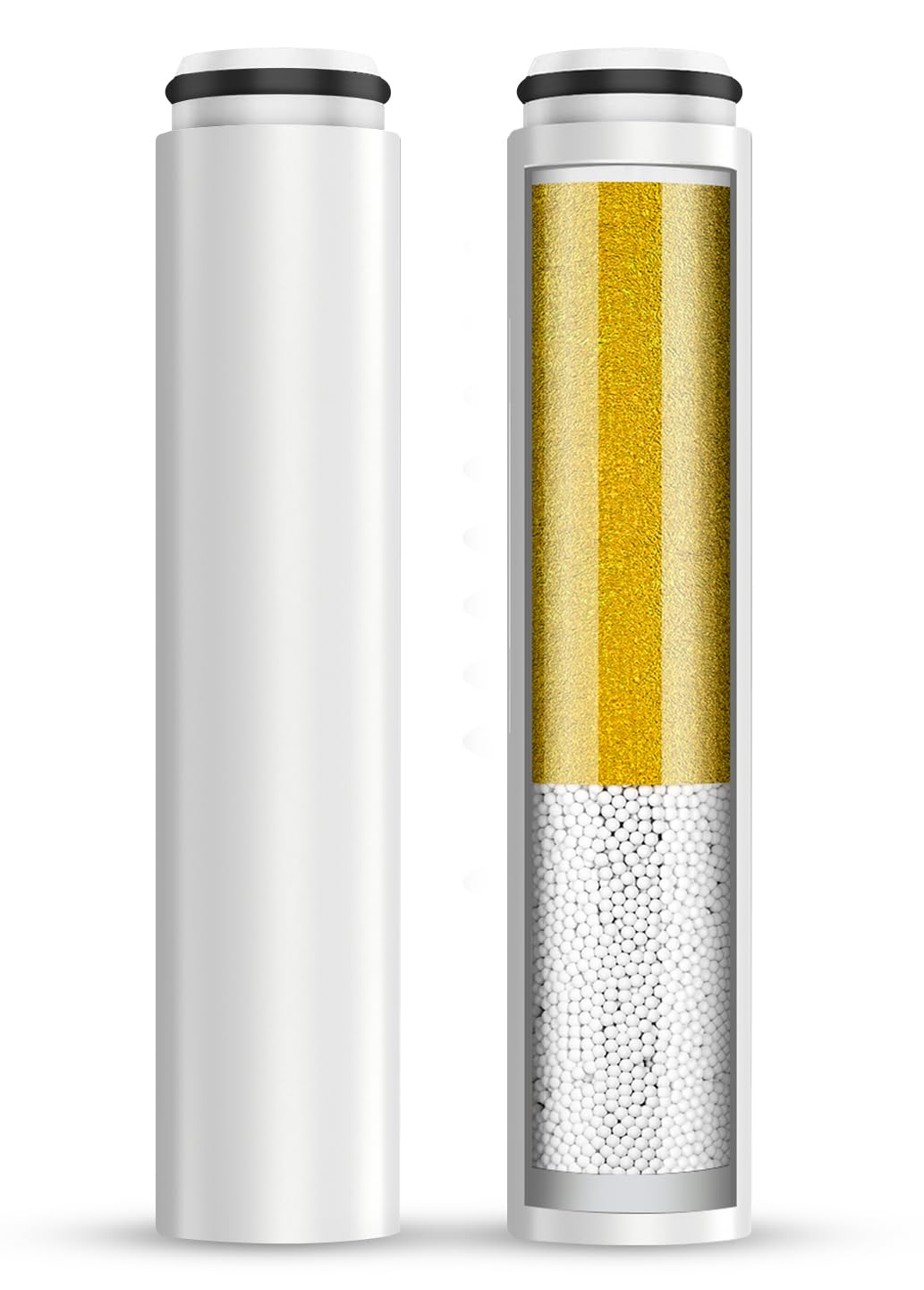 Cobbe 2-pack replacement filters for handheld shower head improve water quality
