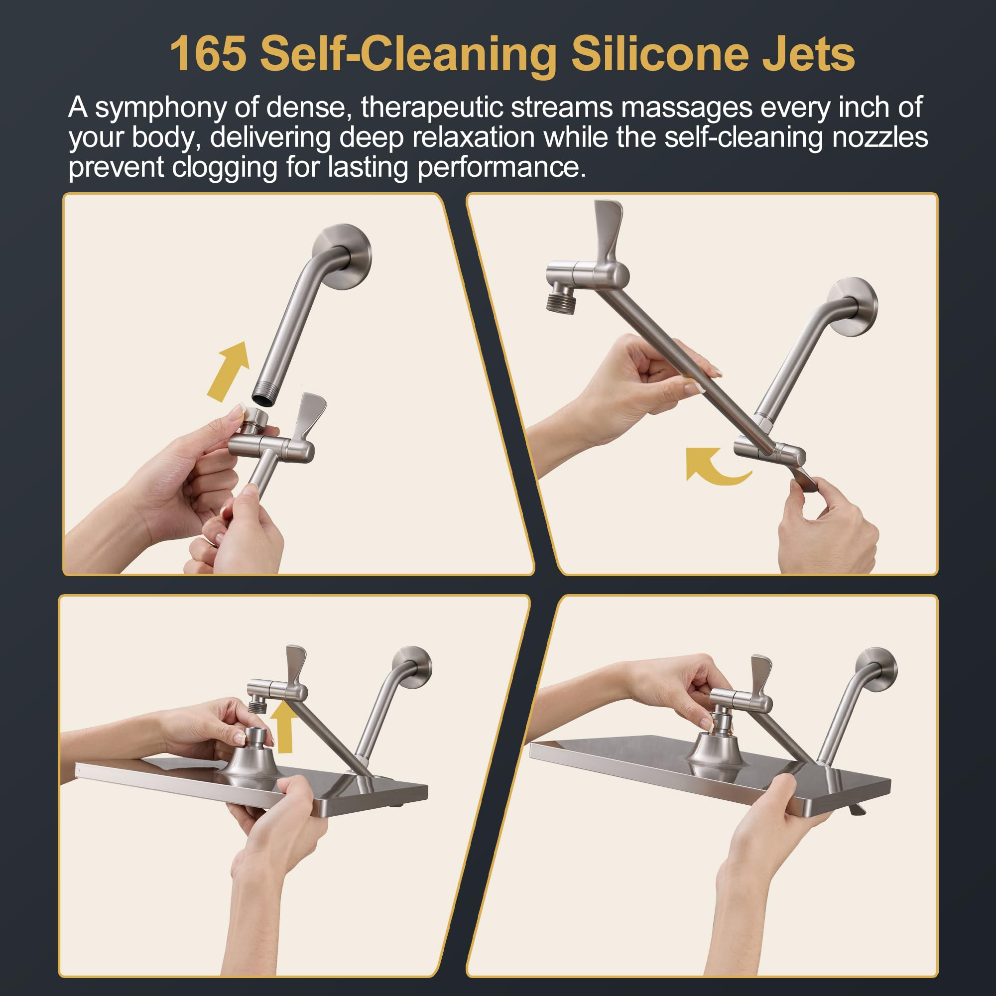 Cobbe extension arm rotates 360 degrees for flexible positioning