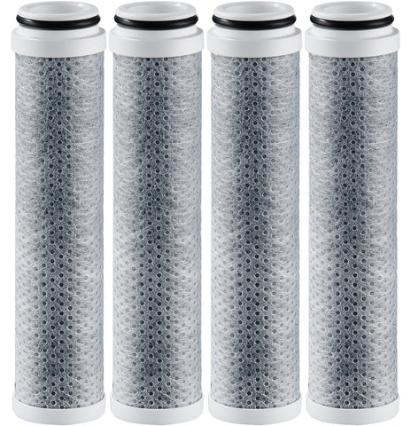 Cobbe 4-pack replacement filters for handheld shower heads reduce chlorine exposure for smoother skin.