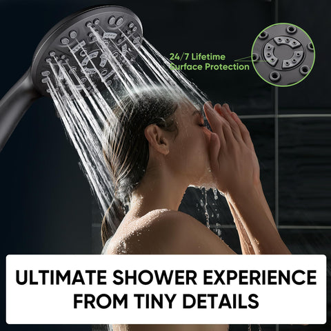Cobbe spray-modes demonstrates eight options to tailor your cleansing routine.