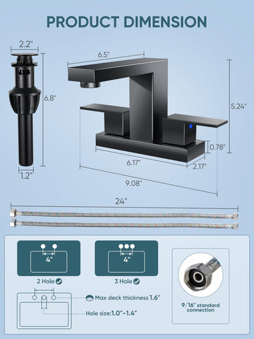 Cobbe faucet complements vanity, RV, and farmhouse spaces with a modern silhouette