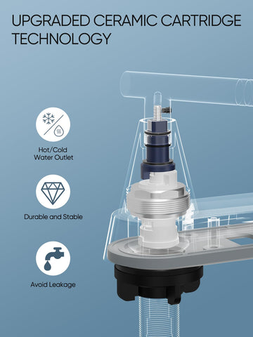 Cobbe 360-degree spout provides flexible reach for thorough cleaning