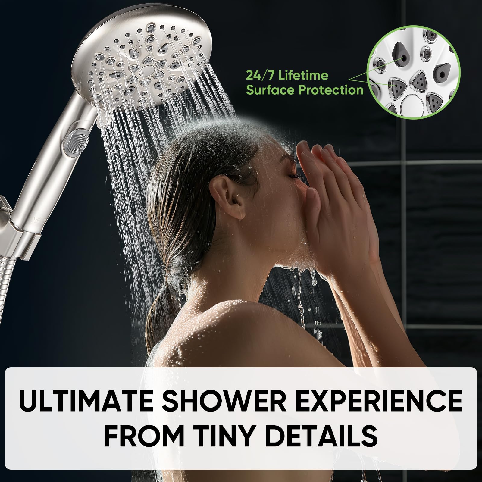 Cobbe installation ready with tool-free setup for standard showers