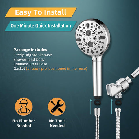 Family using Cobbe shower head for bath time and cleaning.