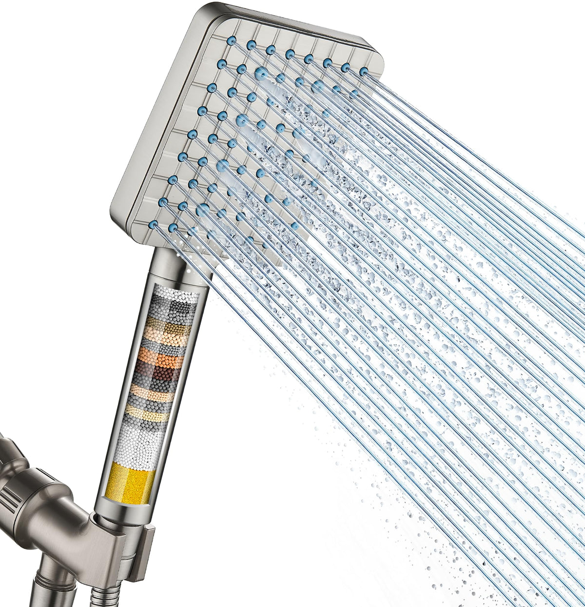 Cobbe filtered shower head with handheld unit showcases versatile filtration and easy spray control.