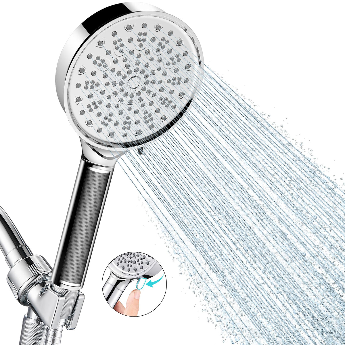 Cobbe filtered shower head with handheld reduces chlorine for a cleaner rinse