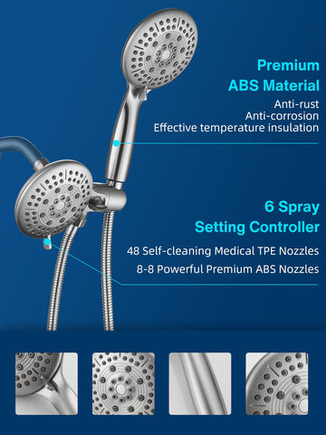 Cobbe handheld shower with hose offers targeted rinsing and easier cleaning
