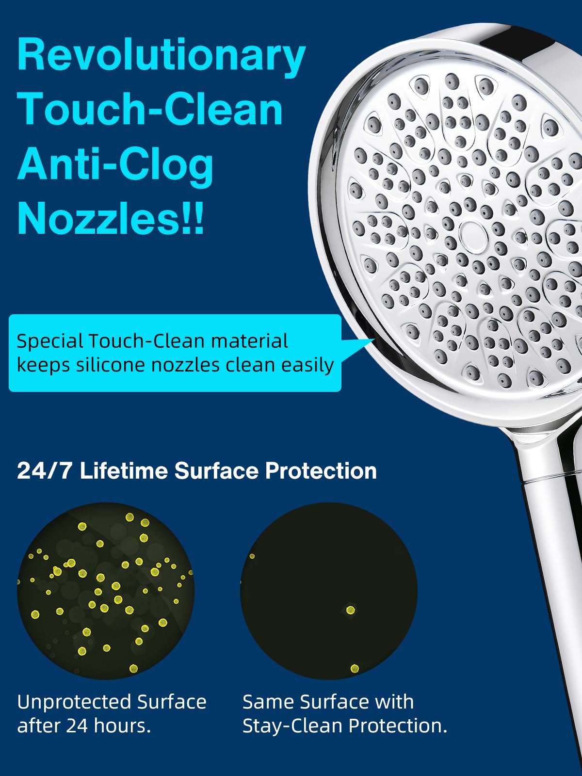 Cobbe hard-water beads filter softens water for easier lather and smoother skin