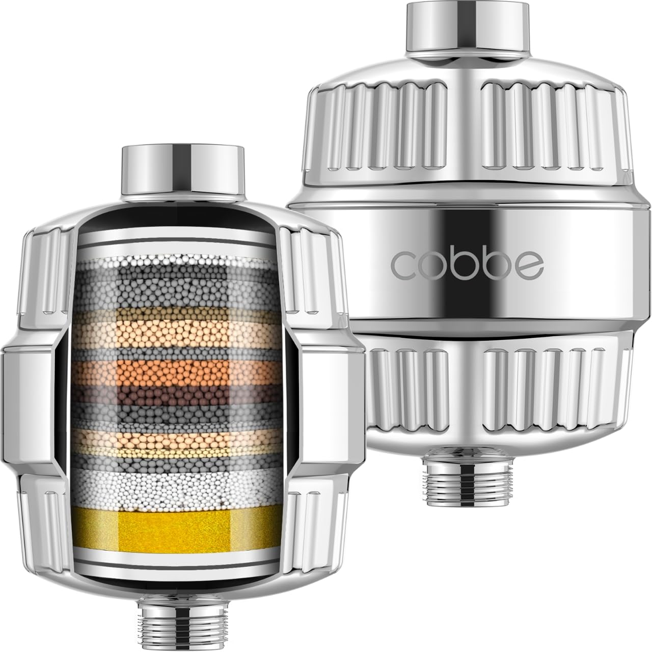 Cobbe HD chrome unit demonstrates cleaner water for softer skin