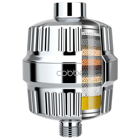 Cobbe HD shower filter chrome installation shows an easy upgrade for gentler water