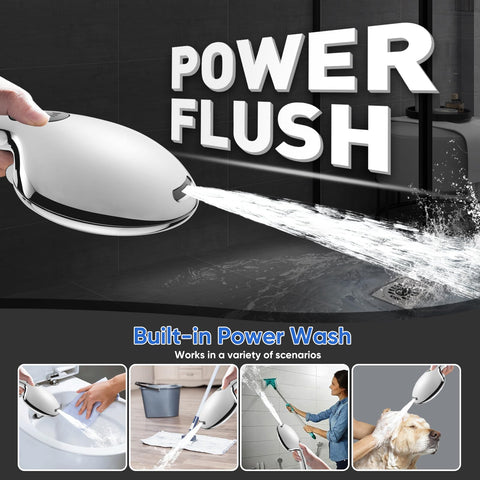 Cobbe shower head 9-function system offering versatile spray patterns