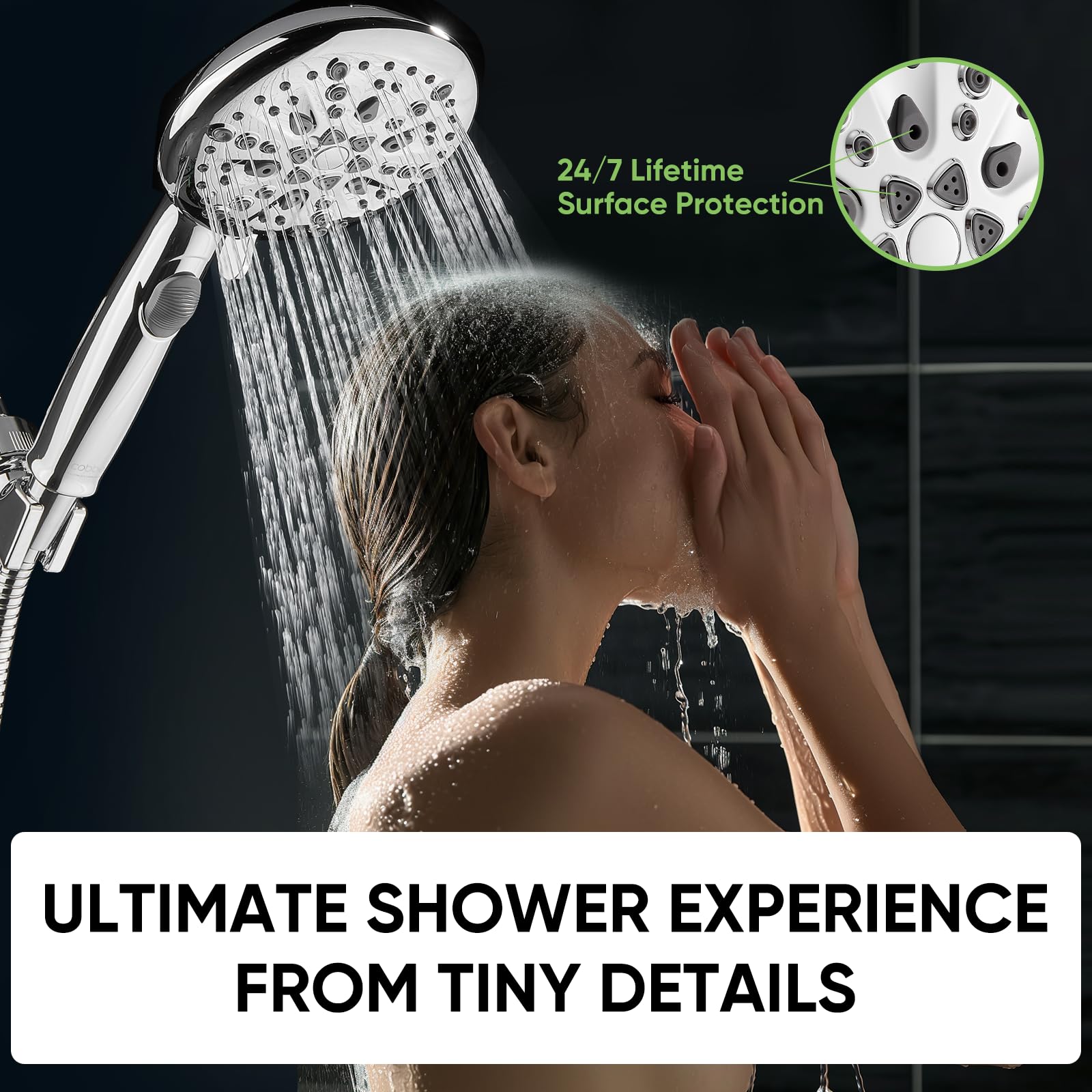 Cobbe tool-free installation fits standard shower arms quickly