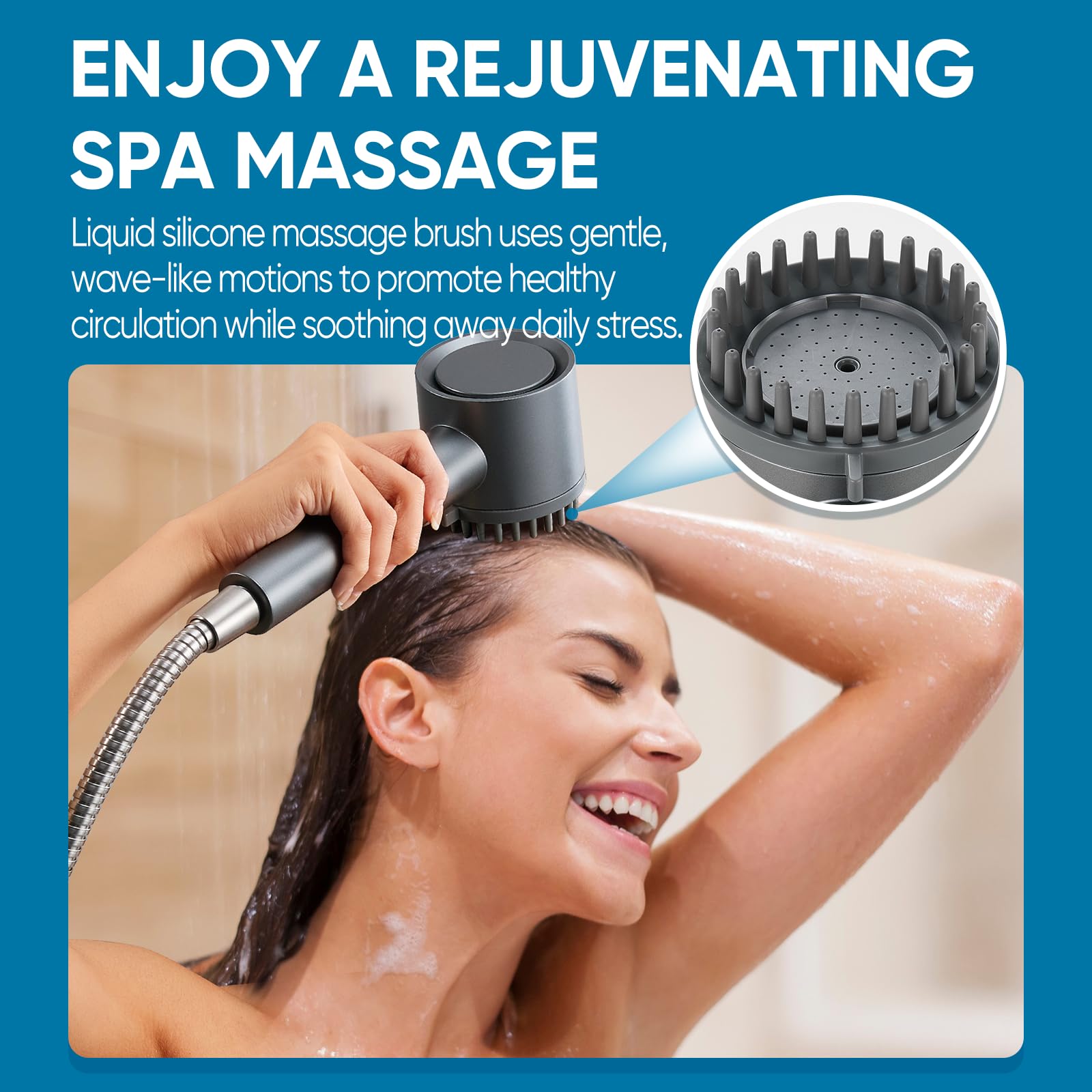 Cobbe Ion Drops shower head water-saving mode helps conserve water without sacrificing pressure.