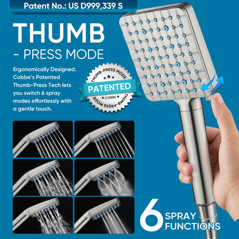 Cobbe KDF-55 calcium sulfite media cartridge delivers cleaner shower water over time.