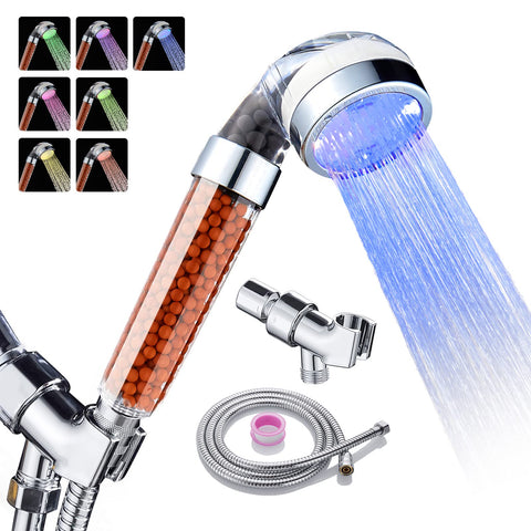 Cobbe led shower head set with light for mood enhancing bathroom ambience