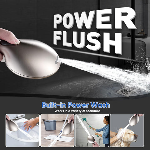 Cobbe nine-function shower head with multiple spray options displayed