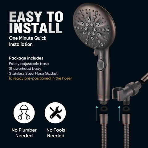 Cobbe ORB 9-function spray modes for tailored showers.