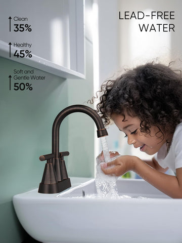 Cobbe Orb compatible with 3-hole and 2-hole sink configurations