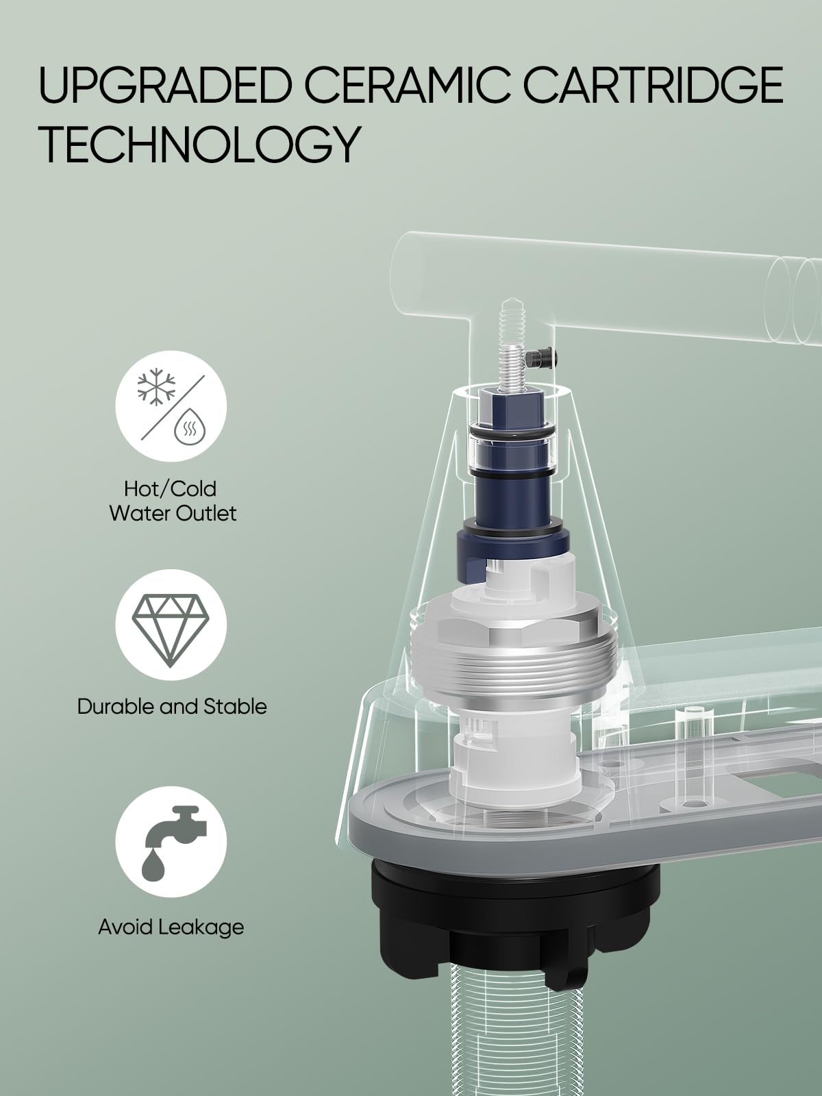Cobbe Orb dual-lever handles provide precise temp and flow adjustments