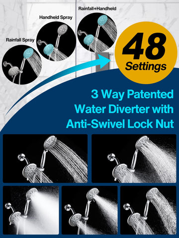 Cobbe patented 3-way design demonstrates flexible shower configuration