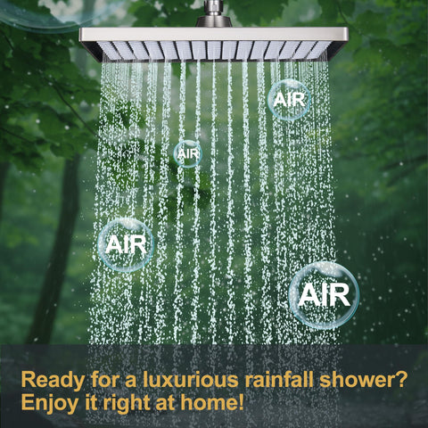 Cobbe rectangular panel disperses water evenly for complete body coverage