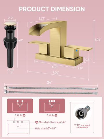 Cobbe RV friendly bathroom faucet suitable for compact mobile setups