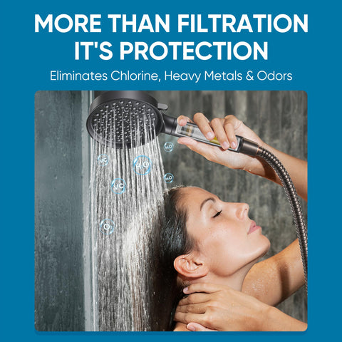 Cobbe six-spray modes allow customized shower experiences.