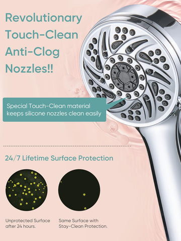 Cobbe stainless steel hose delivers durable, smooth movement during showers.