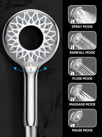 Cobbe three-way diverter enabling overhead, handheld, or both modes