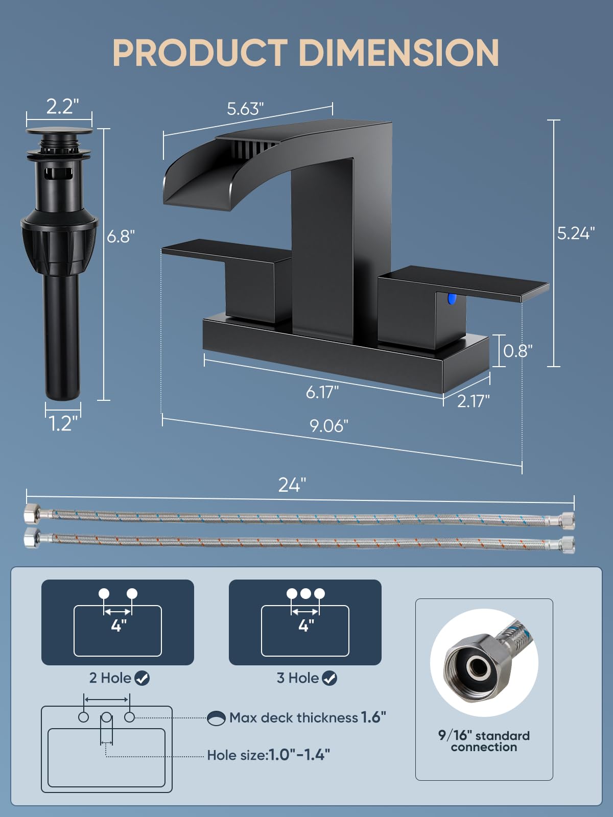 Cobbe faucet elevates vanity with spa-like ambience