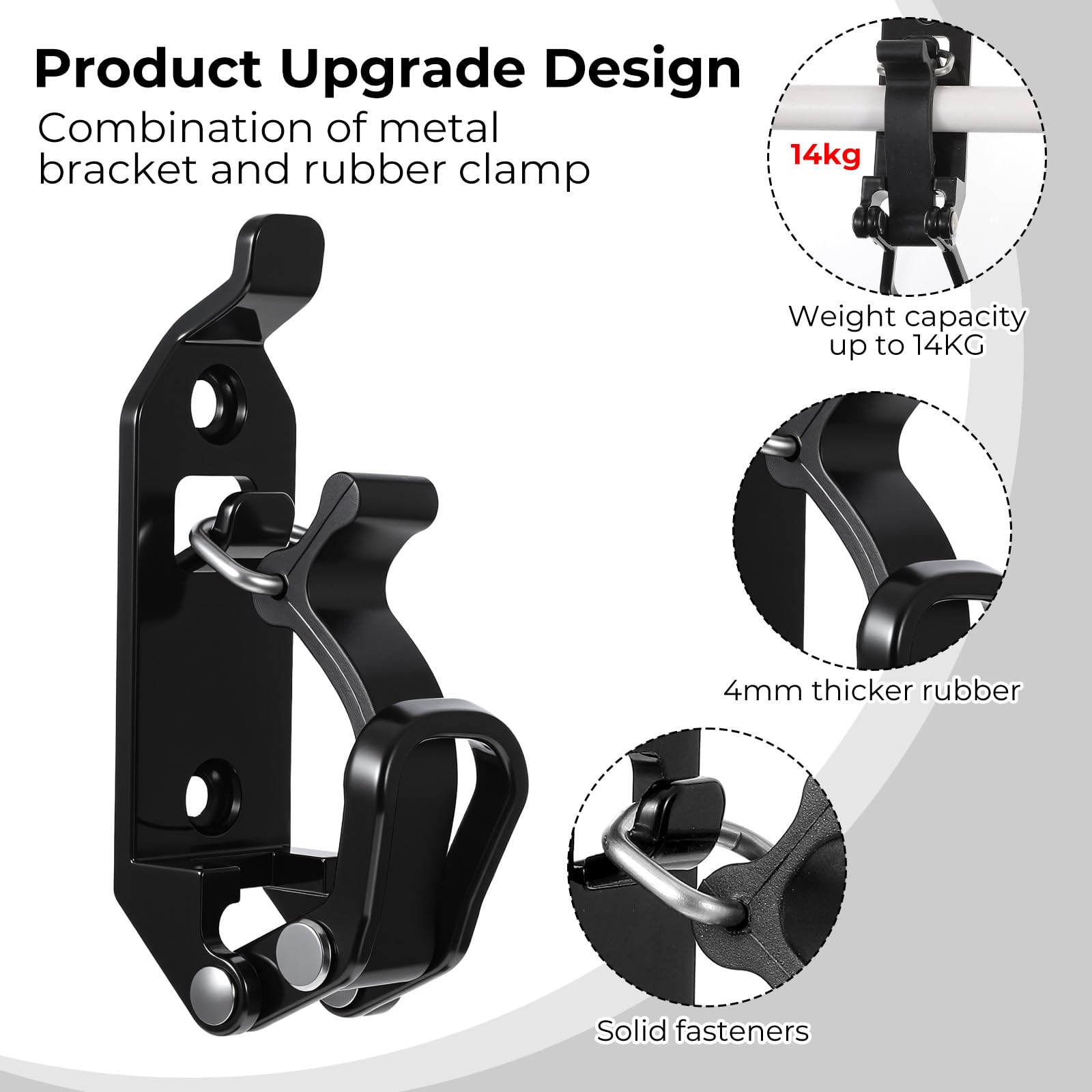 Cobee shovel holder installed horizontally for easy access.