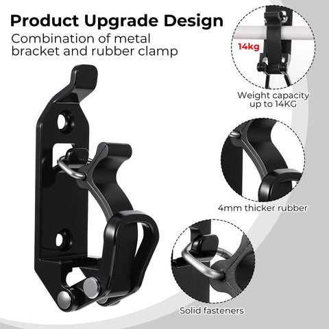 Cobee shovel holder installed horizontally for easy access.
