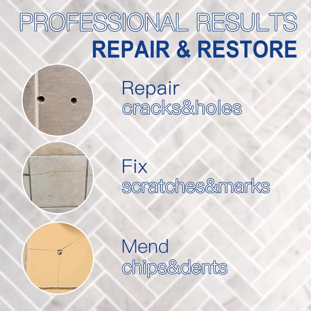 Cocomfix Tile Repair Kit hole close-up for restoring tile surface integrity