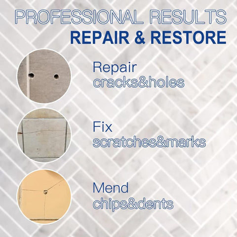 Cocomfix Tile Repair Kit hole close-up for restoring tile surface integrity