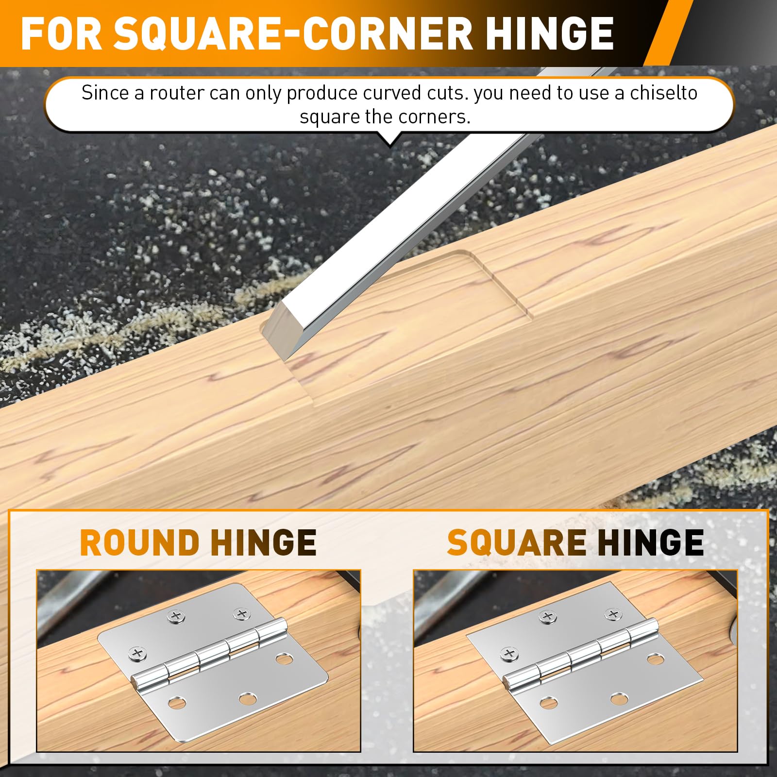 Cocowin all-in-one hinge kit includes template and bits.