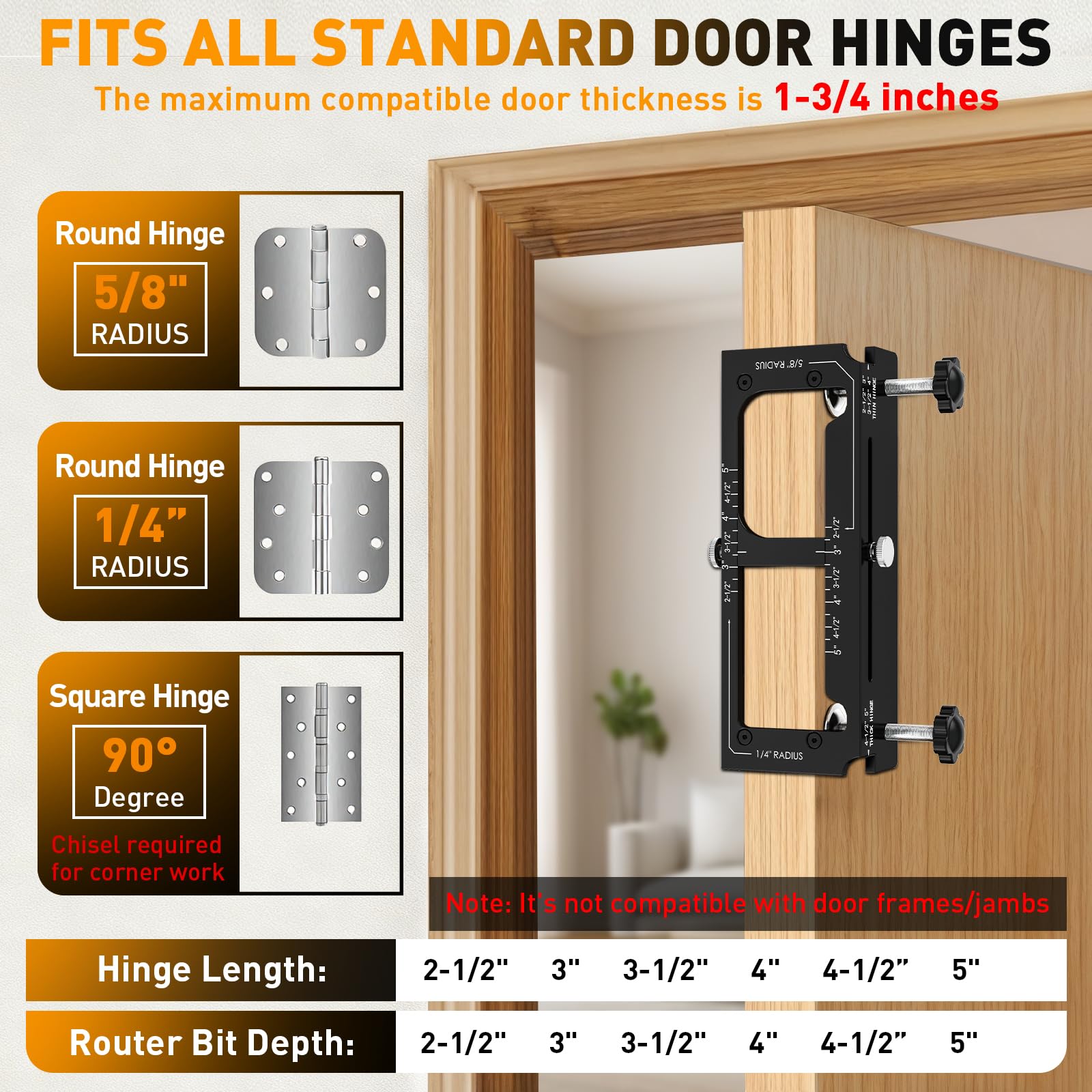 Cocowin hinge template highlights durable aluminum construction for reliable milling.