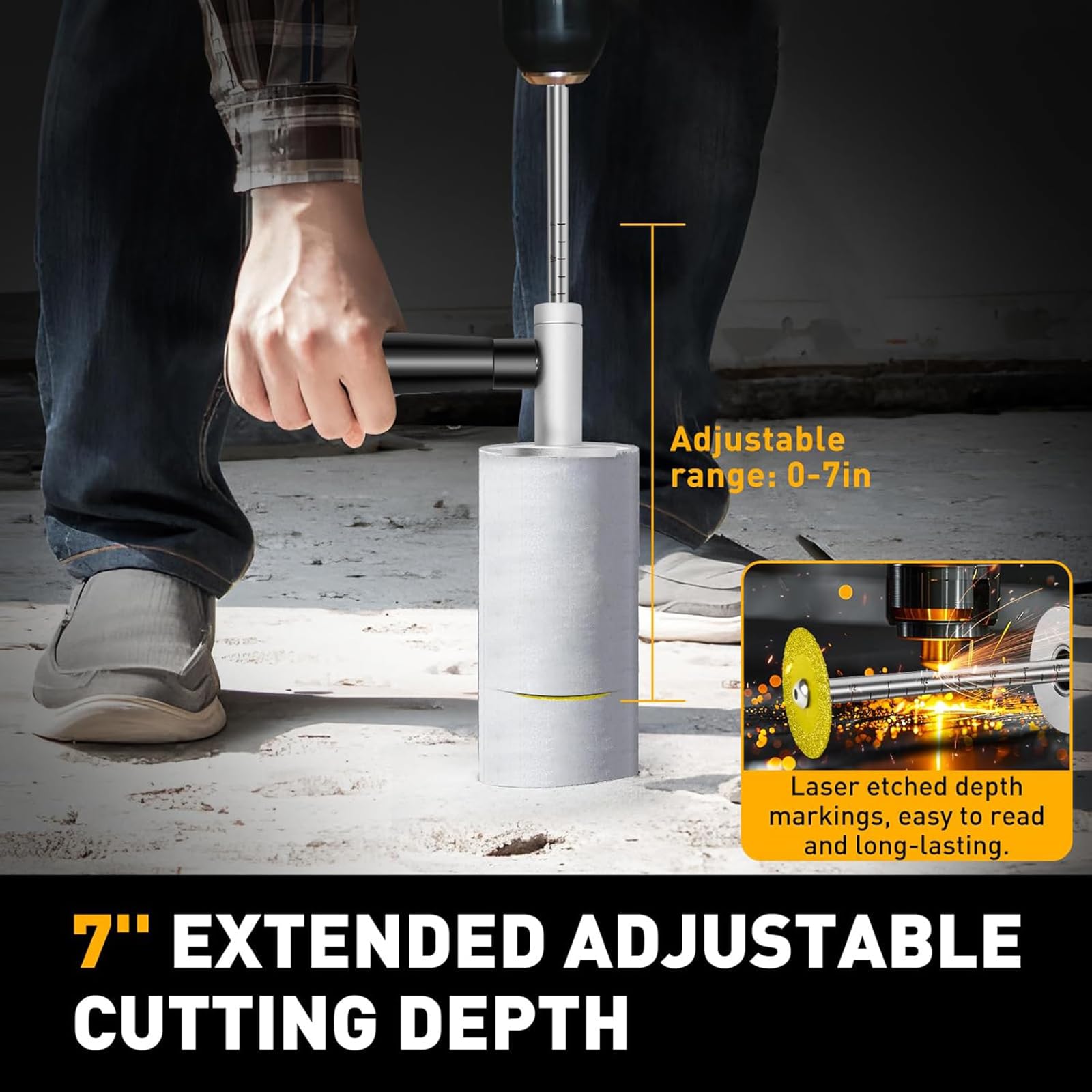 Cocowin high-speed cutting with diamond wheel for faster PVC work.