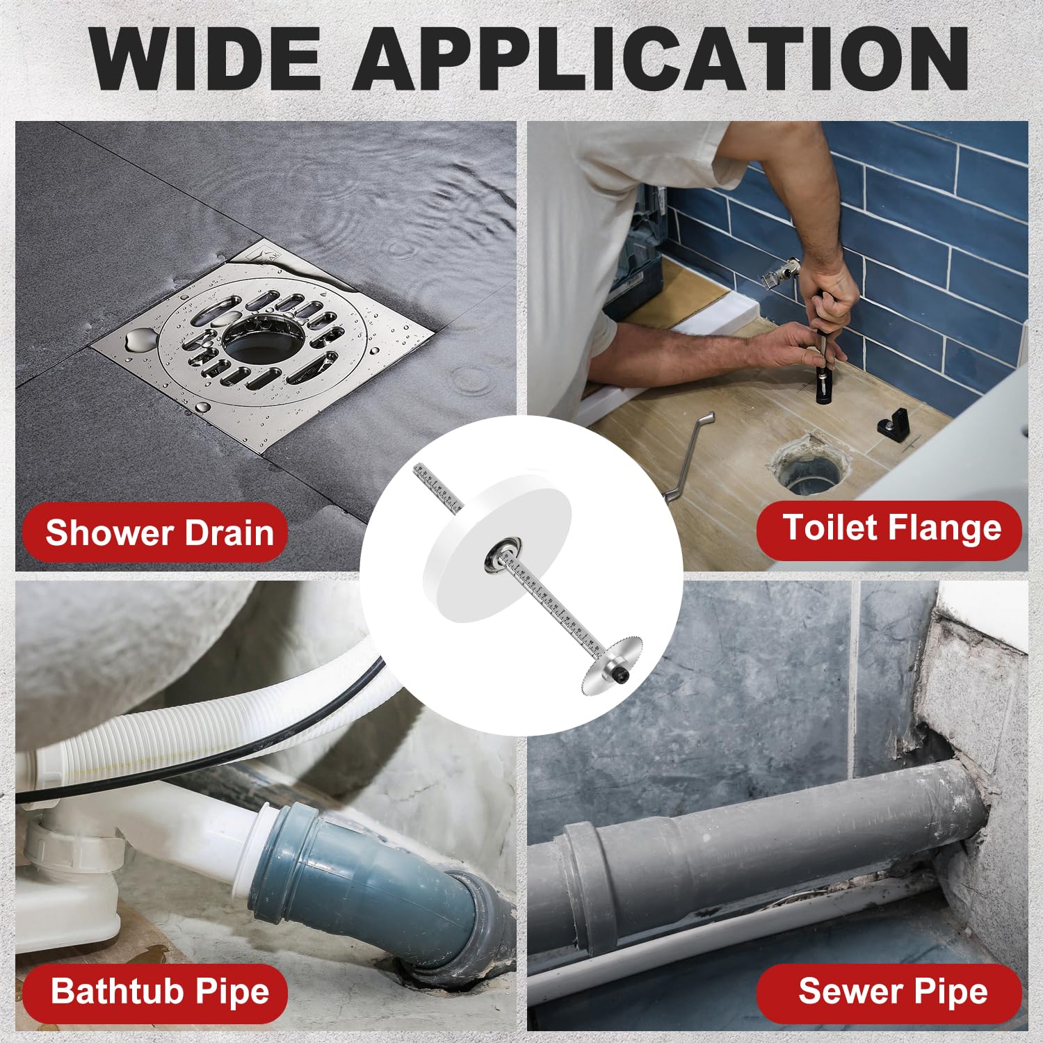 Cocowin tight-space use illustrates accessible plumbing work behind walls.