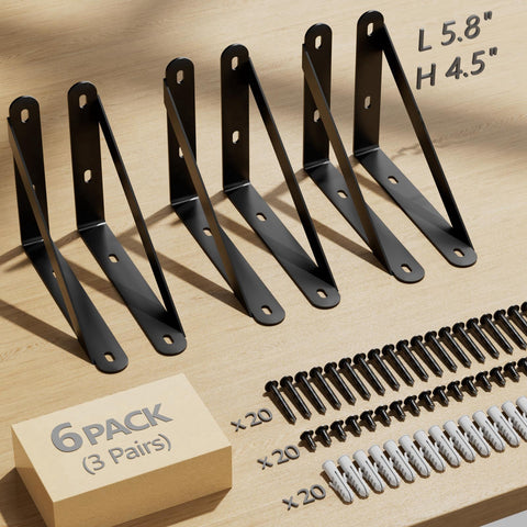 COCOYA 6-pack brackets shown as a multipurpose set