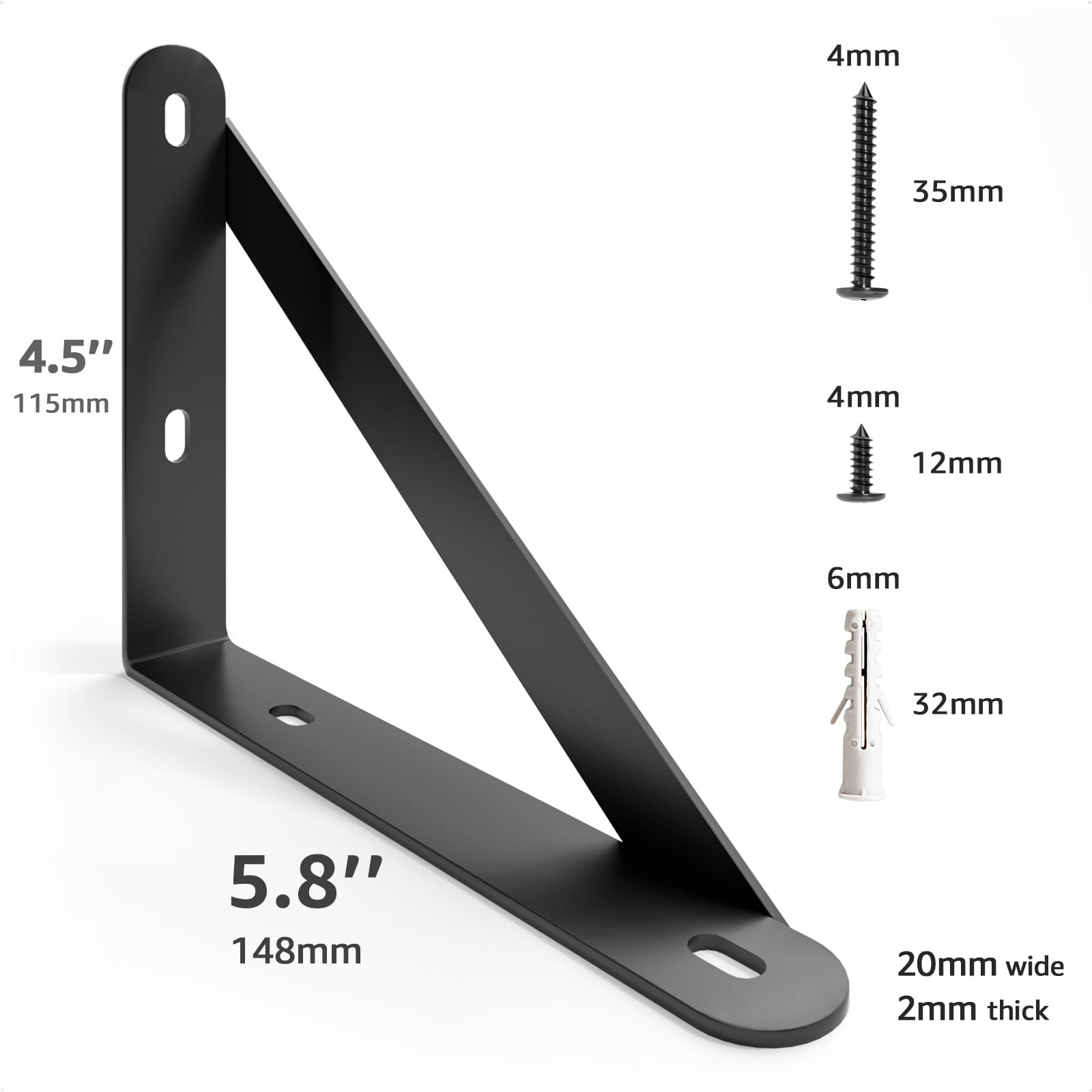 COCOYA screws and anchors included for secure mounting