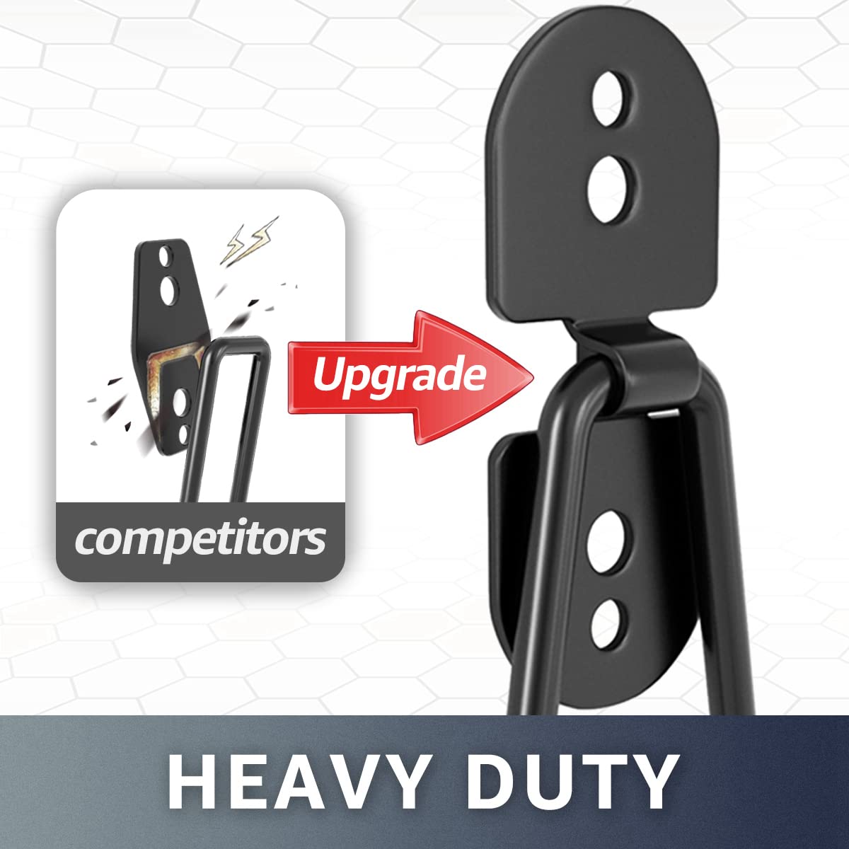 COCOYA garage hooks installation setup with screws and anchors ensures quick mounting.