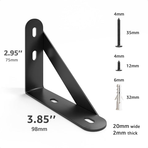 COCOYA 6-pack with screws and anchors simplifies installation.