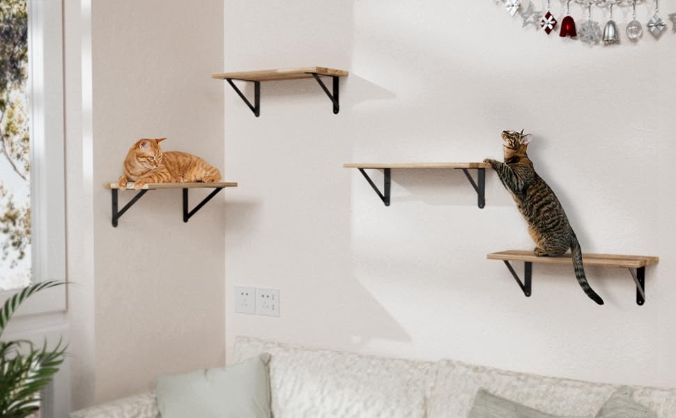 COCOYA wall-mounted brackets ideal for kitchen or garage shelving.