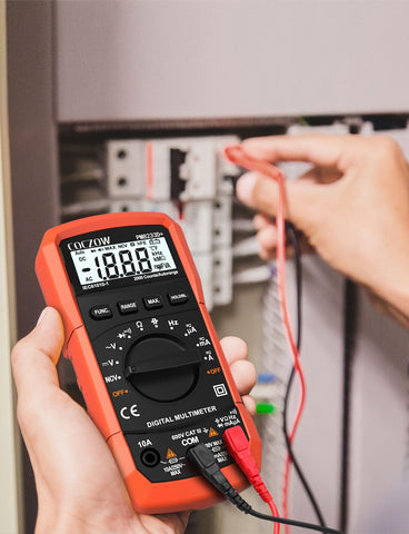 Coczow Digital Multimeter suits automotive circuits for diagnostics.