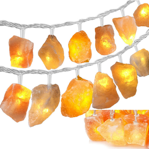 Codear Himalayan salt light with 20 rocks for warm ambient glow in bedroom