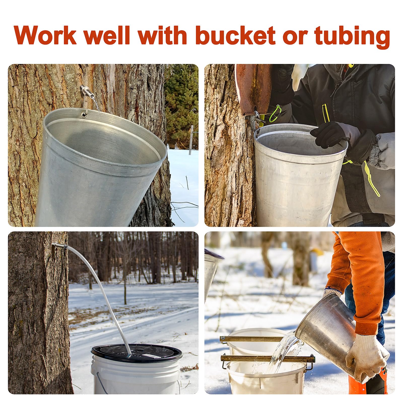 Codesteel assembled maple tapping kit ready for syrup harvesting.