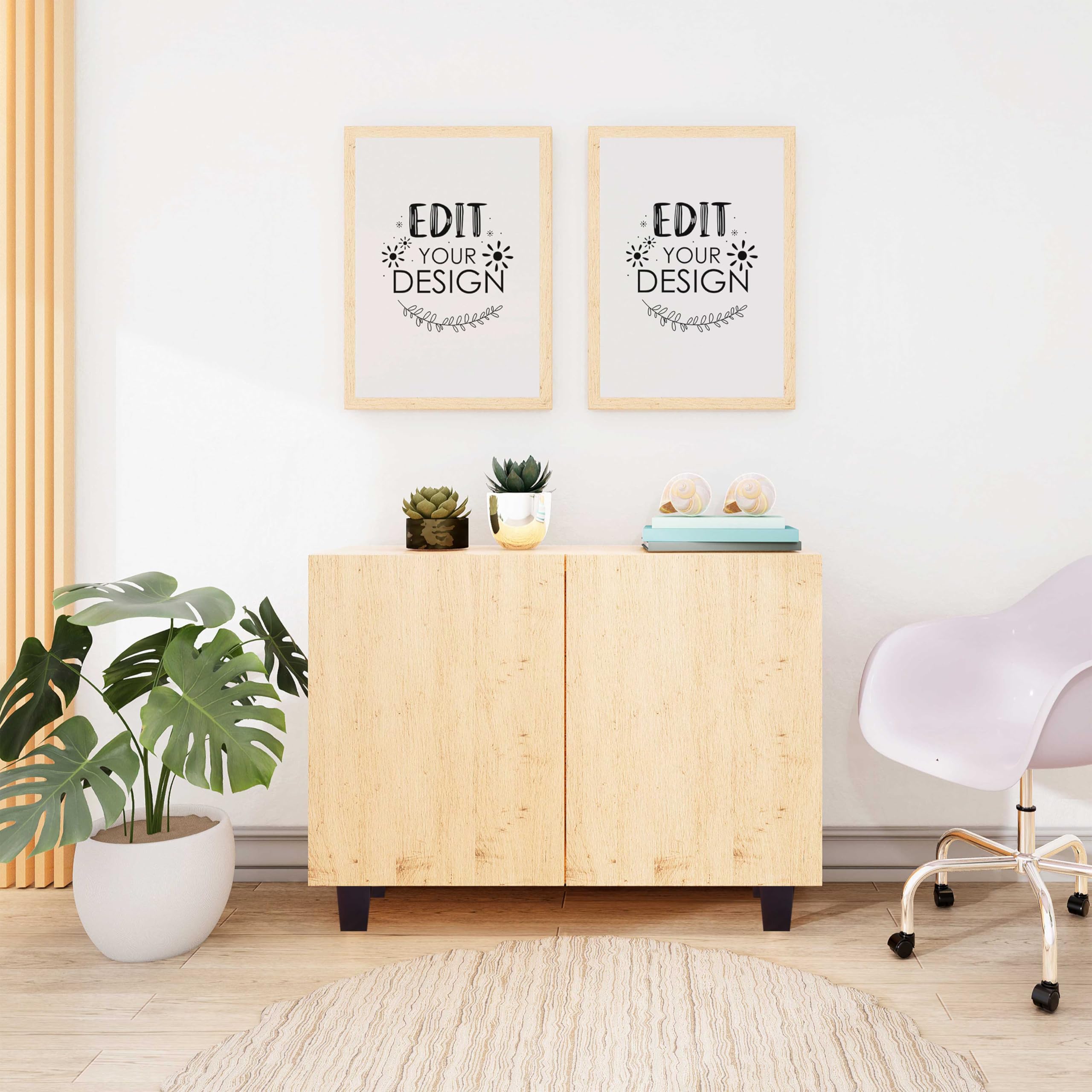 CODIN solid hardwood leg features moisture resistant dark finish