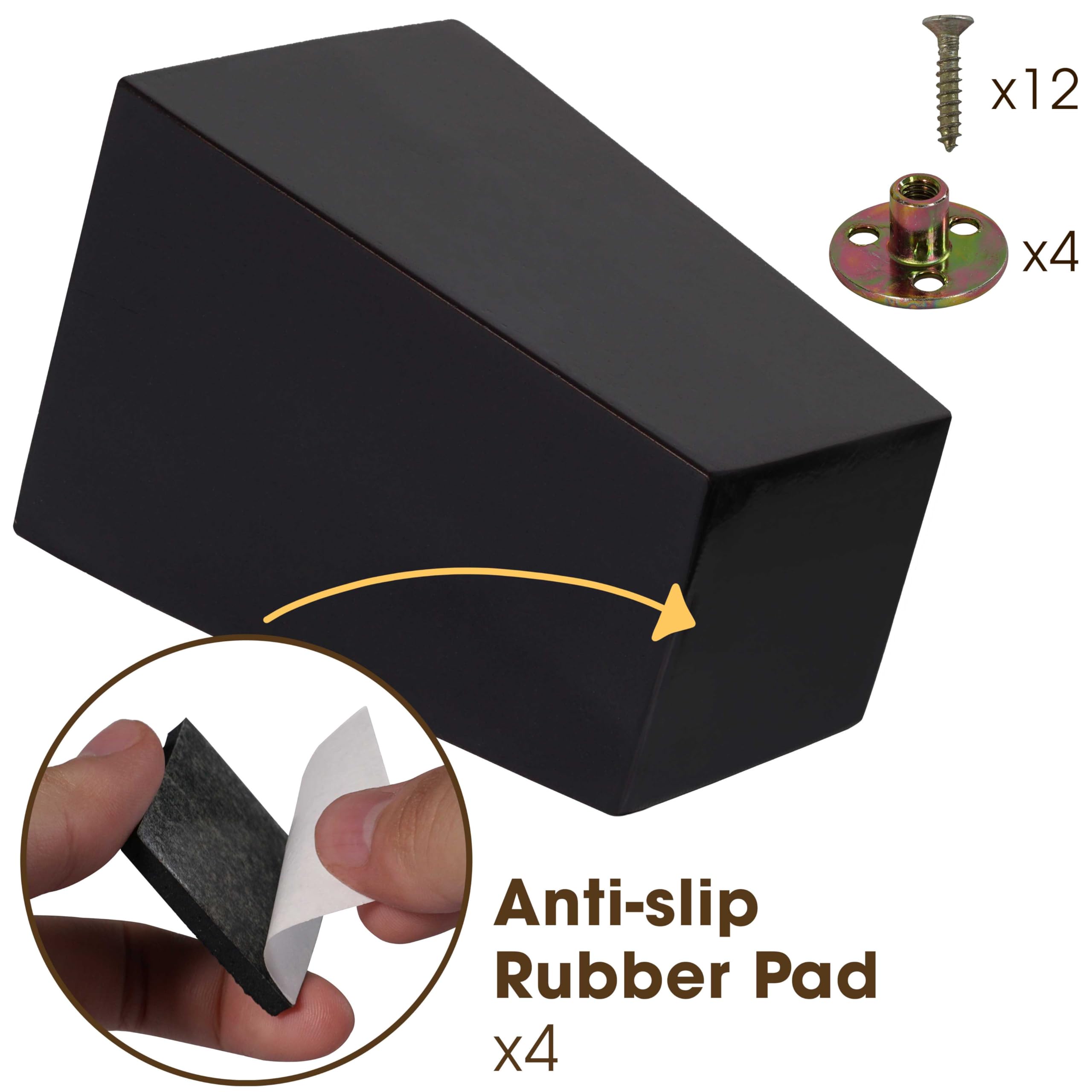 CODIN hanger bolts in package for easy DIY installation
